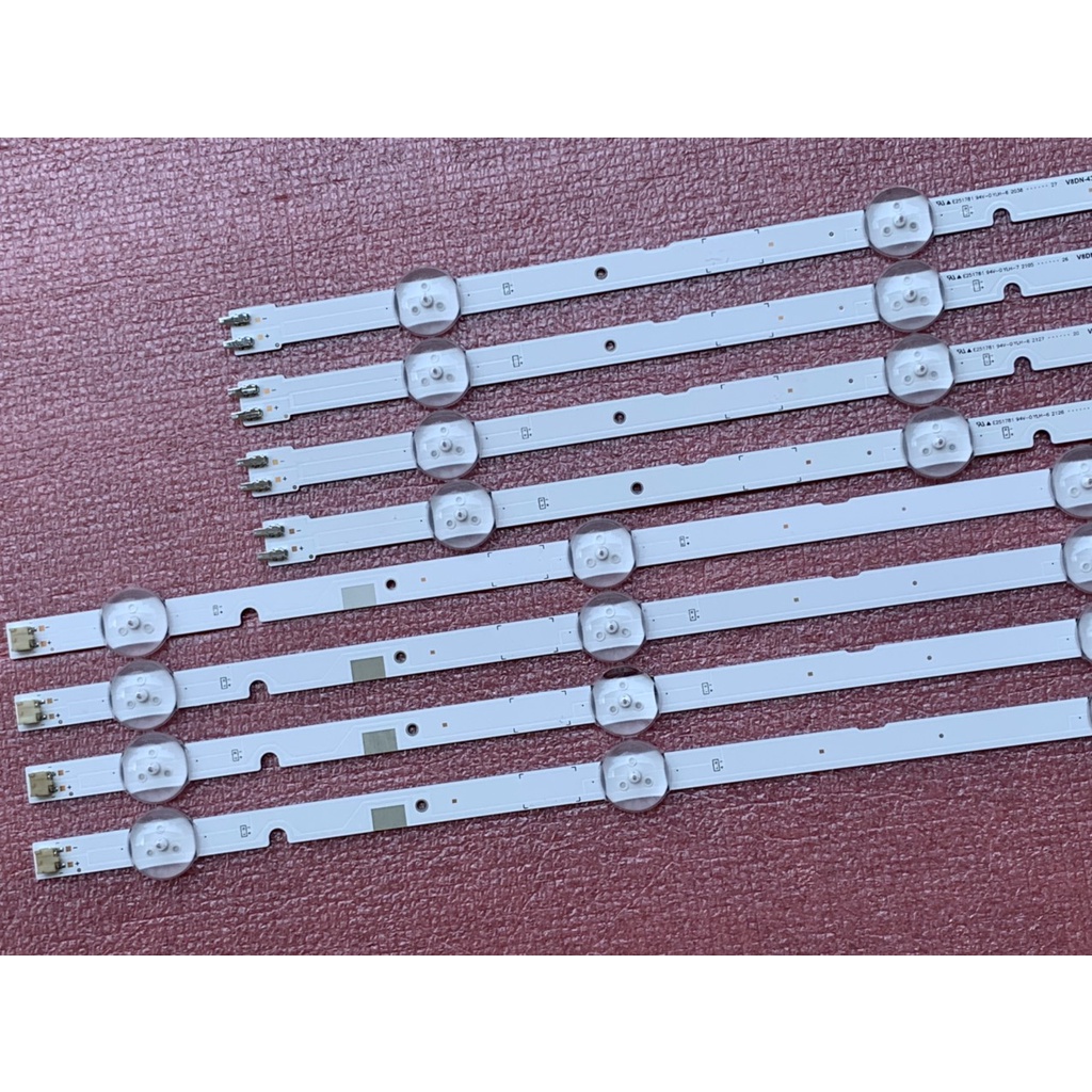 THANH LED TIVI SAMSUNG 43T6000 43R6000 HÀNG MỚI 100% BỘ 4 THANH MỖI THANH 7 BÓNG 3V GỒM 4 THANH 4 BÓNG + 4 THANH 3 BÓNG