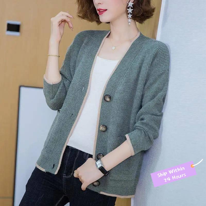 Áo Khoác Cardigan Dệt kim Mềm Mại Phong Cách Thời Trang Xuân Thu Dành Cho Nữ Có Size Lớn D t kim 2021