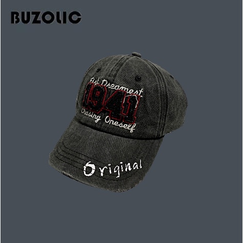 Mũ Lưỡi Trai Thêu Họa Tiết Phong Cách retro Hàn Quốc 1941