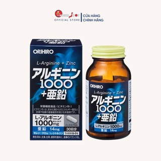 Viên uống tăng cường sinh lý nam giới L-Arginine 1000mg và Zinc Orihiro 120 viên