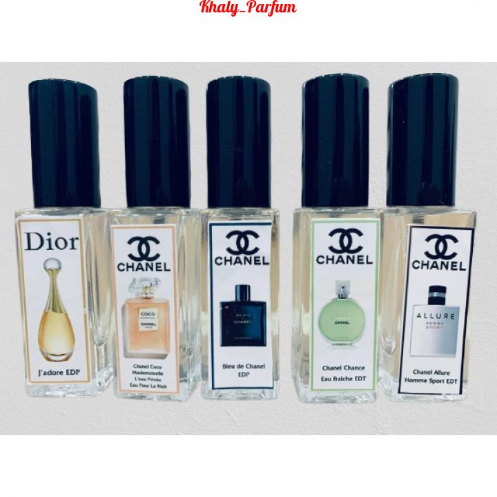 Nước hoa các hãng Nổi Tiếng 5ml _hàng real- lưu Hương Lâu