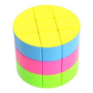 Rubik Cylinder Cube Biến Thể 3x3 QiYi Cylinder Hình Trụ Tròn bánh xe tròn 6 cánh