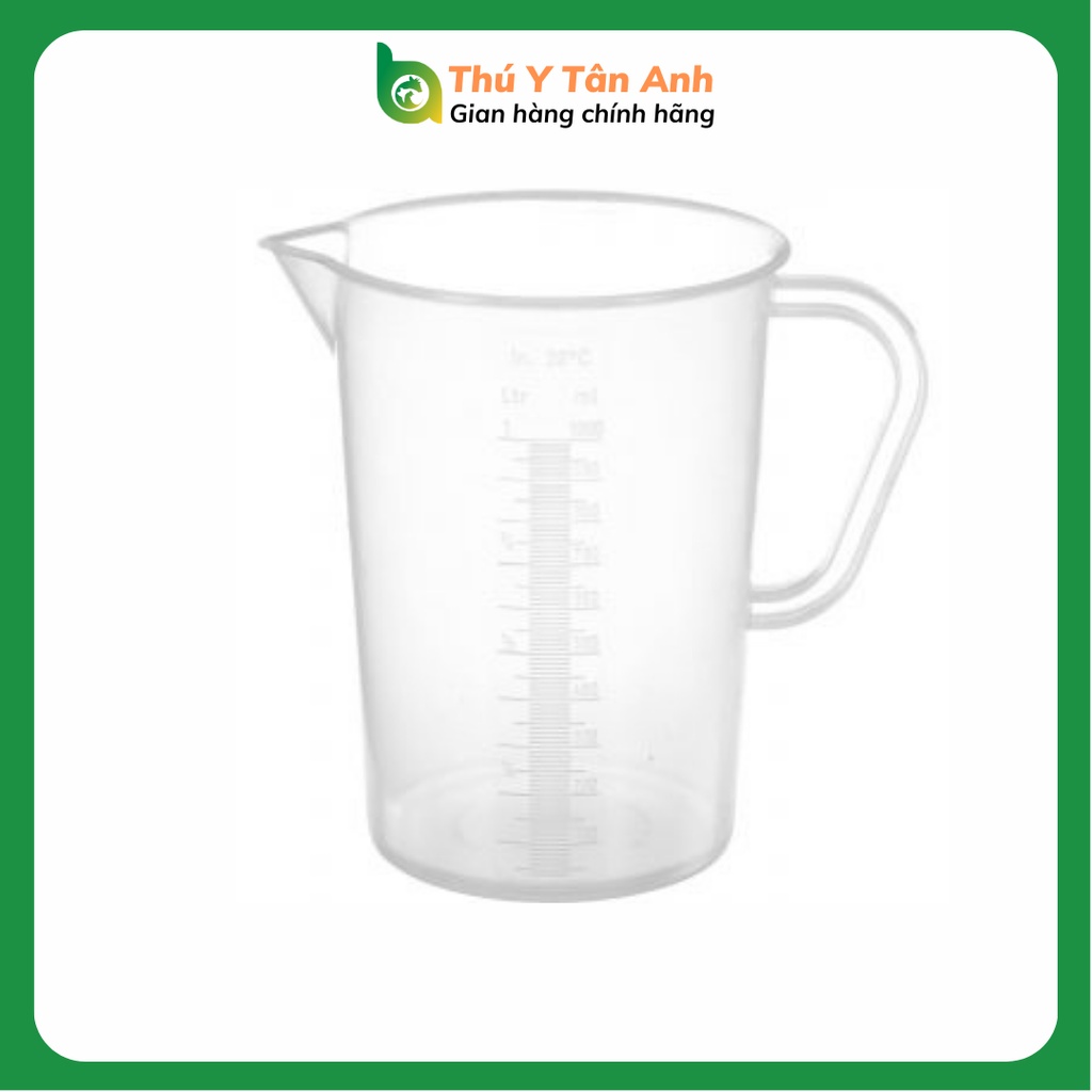 Ca Đong Nhựa Chia Vạch 500ml, 1000ml, 2000ml - Vạch Chia In Nổi Không Mờ - Đong nước phòng tinh heo