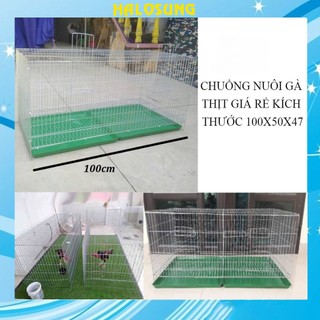 Lồng nuôi gà Halosung Lồng sắt nuôi gà kèm phụ kiện lồng chim LC23
