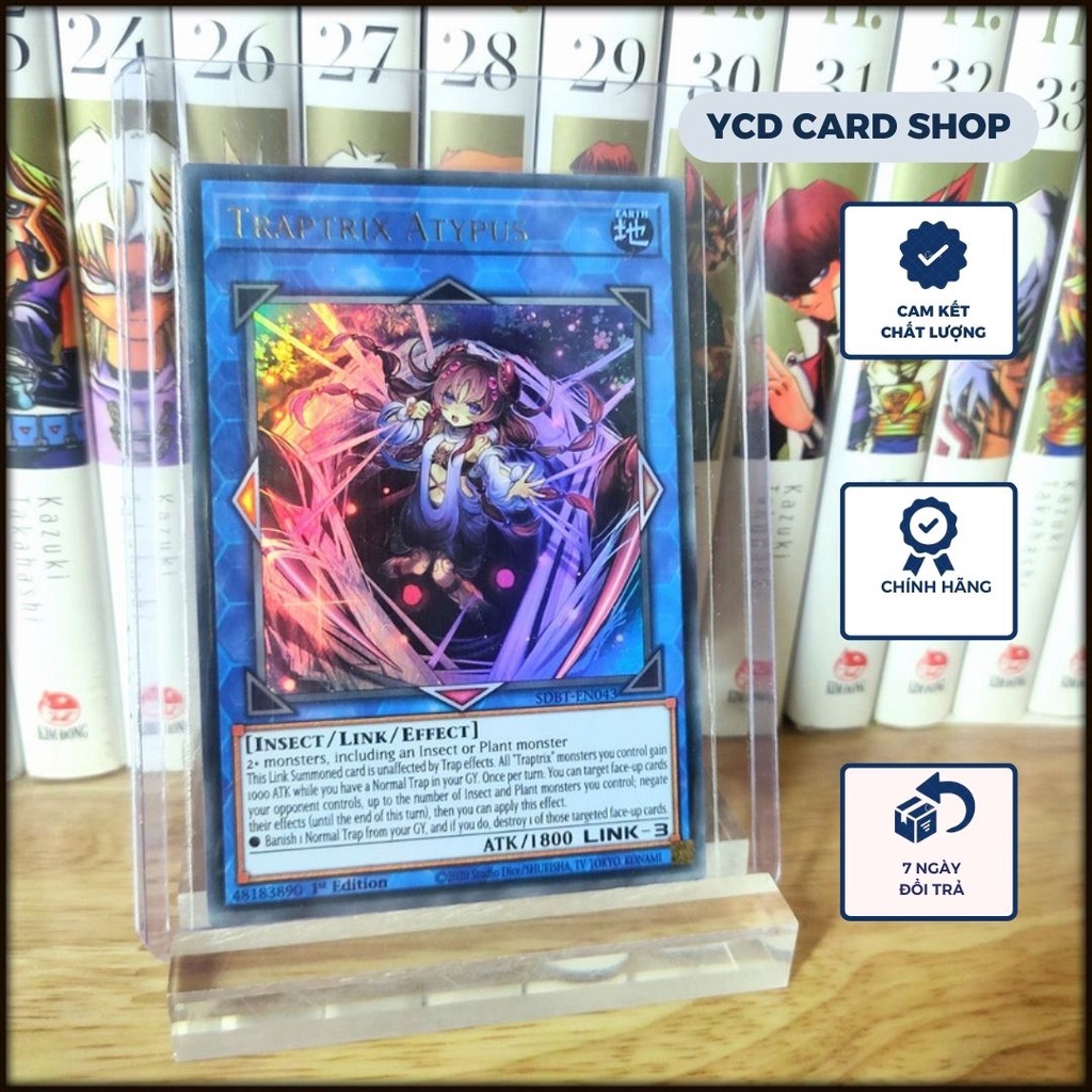 Thẻ bài Yugioh Chính Hãng Traptrix Atypus – Ultra Rare