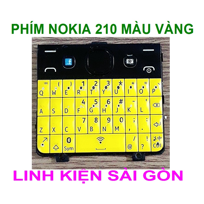 PHÍM NOKIA 210 MÀU VÀNG