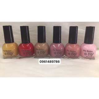 Combo 6 chai sơn móng tay ,tự khô ,chất sơn mượt .15ml