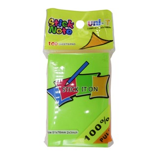 Giấy note 5 màu dạ quang ghi chú uni-t no.7062
