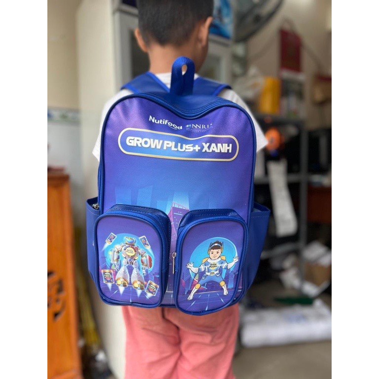 Balo Growplus cho bé hkm NUTIFOOD - Balo cho bé đến trường mầm non, tiểu học