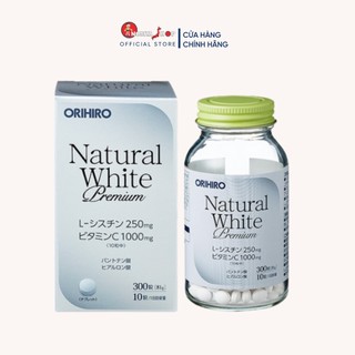 Viên uống trắng da Natural White Premium ORIHIRO, 300 viên/lọ