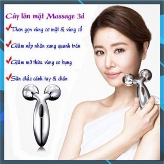 Con lăn mát xa mặt, mát xa toàn thân 3d inox. đtca