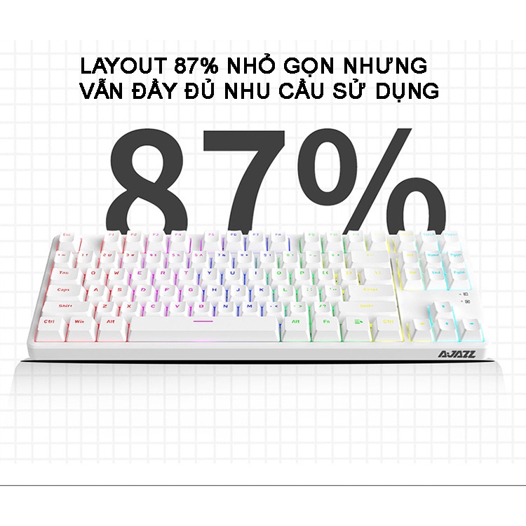 Bàn Phím cơ AJAZZ AK873 có Hotswap Led RGB 2023