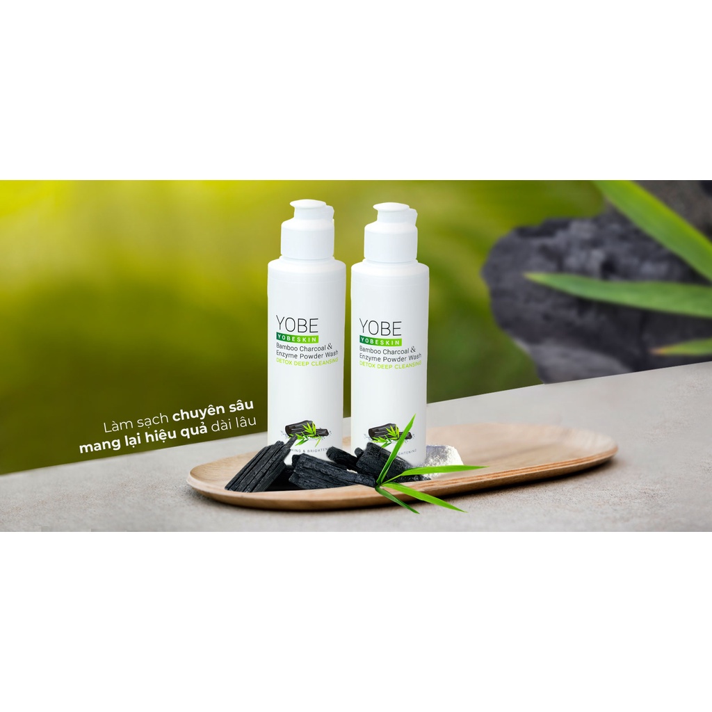 Bột Rửa Mặt Ezym Và Than Tre Hoạt Tính Yobeskin