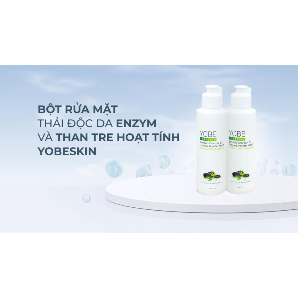 Bột Rửa Mặt Ezym Và Than Tre Hoạt Tính Yobeskin