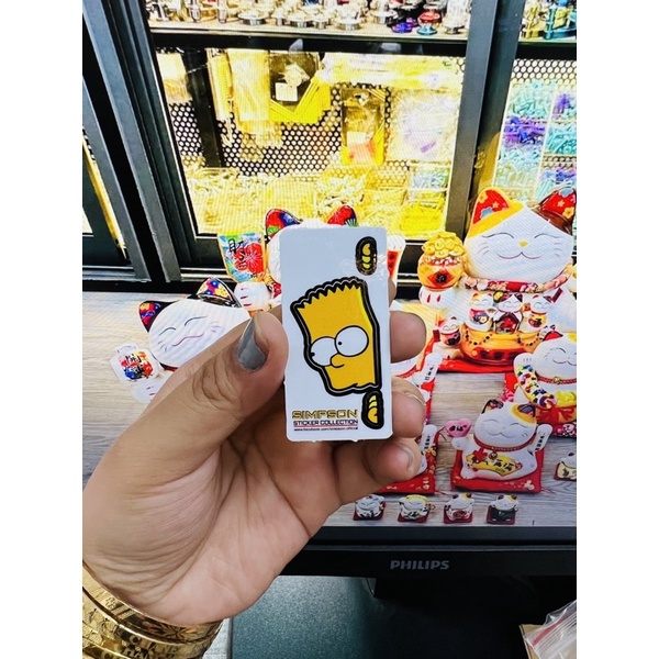 Tem Sticker Simsol lấp ló dán điện thoại