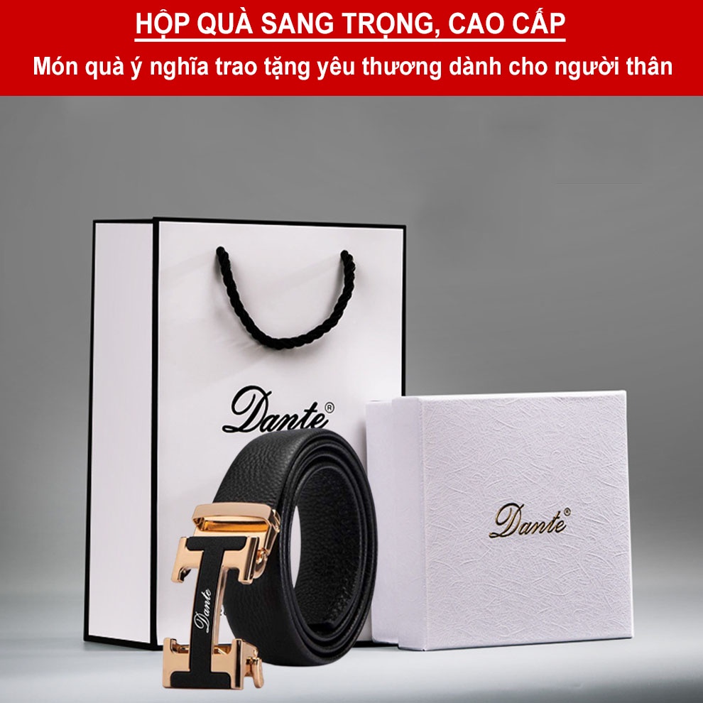 Thắt lưng nam chữ H da bò thật cao cấp kengshop-057009
