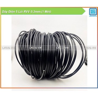 Dây Điện 5 Lõi RVV 0.3mm (1 Mét)