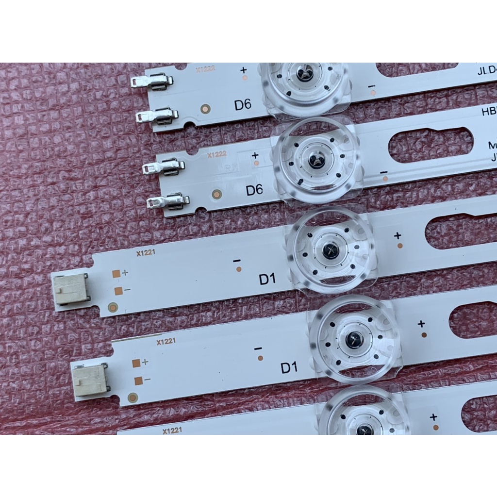 THANH LED TIVI SAMSUNG 43TU7000 43TU8000 43TU8200 HÀNG MỚI 100% BỘ 6 THANH MỖI THANH 5 BÓNG 3V DÀI 435+380mm