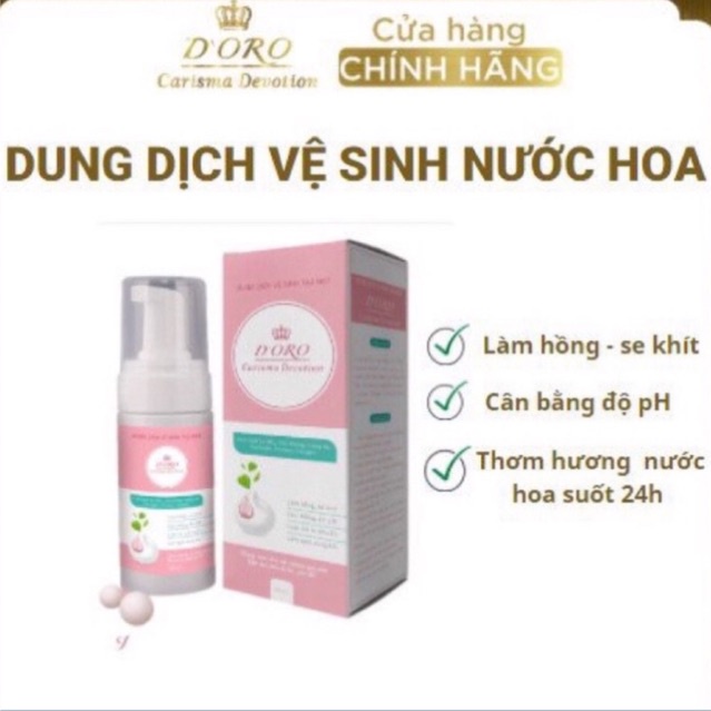 Dung Dịch Vệ Sinh Nước Hoa Doro Dạng Bọt Làm Hồng Se Khít