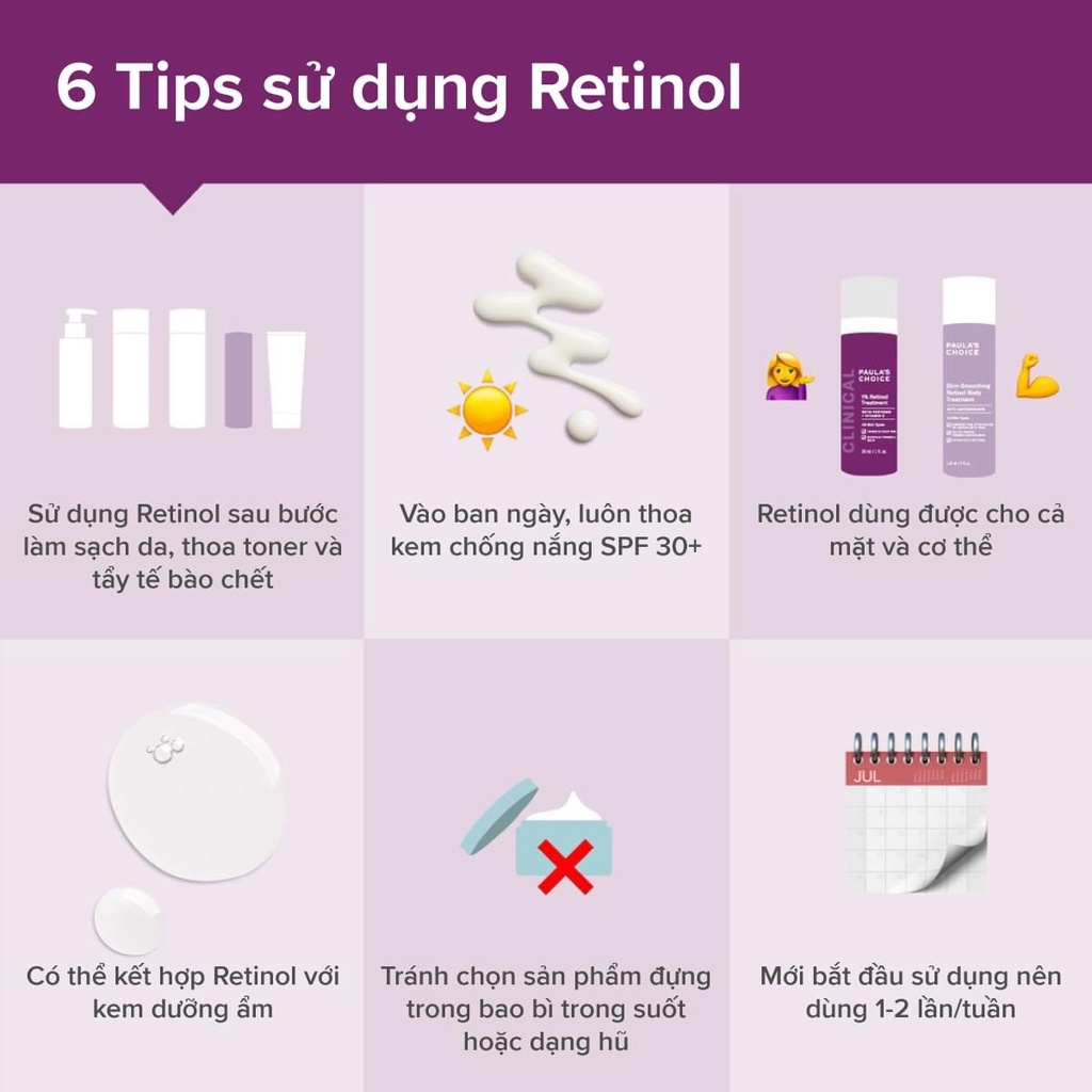 [PAULA'S CHOICE] Tinh Chất Làm Mờ Vết Nám, Giảm Nếp Nhăn Sâu Và Đốm Nâu Clinical 1% Retinol Treatment 30/5ml (Mã 8010)