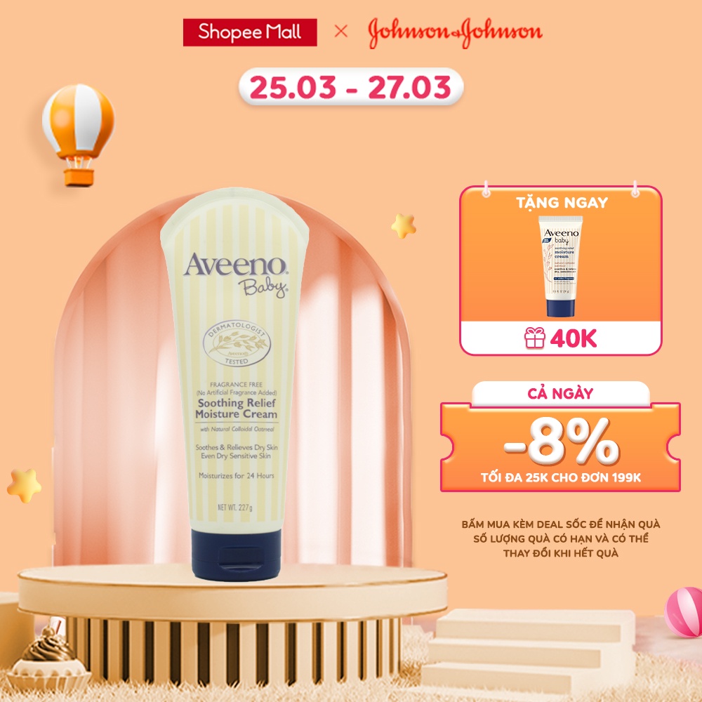 Kem dưỡng Aveeno Baby cho da khô và nhạy cảm 227g - 101016747