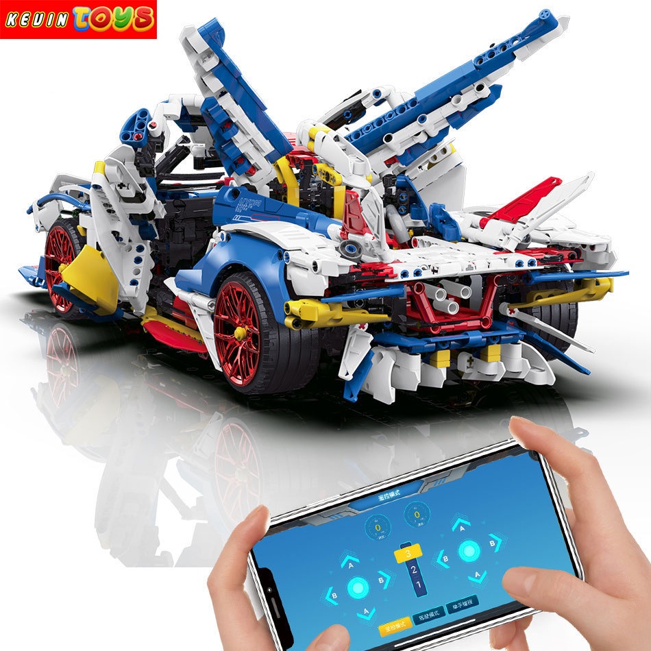 Đồ Chơi Lắp Ráp Xếp Hình Mô Hình Siêu Xe Pagani Huayra Roadster Điều Khiển Từ Xa RC No.MY88007A Với 2178 PCS