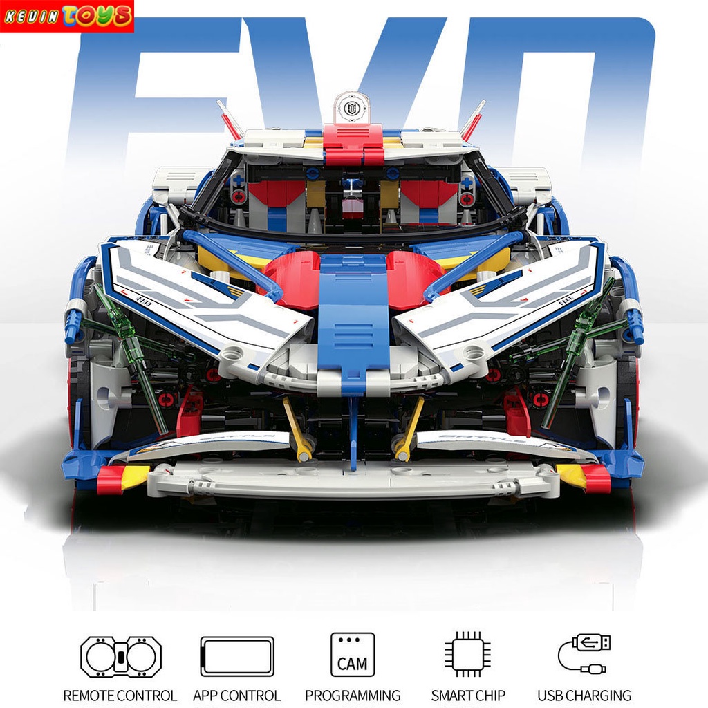 Đồ Chơi Lắp Ráp Xếp Hình Mô Hình Siêu Xe Pagani Huayra Roadster Điều Khiển Từ Xa RC No.MY88007A Với 2178 PCS