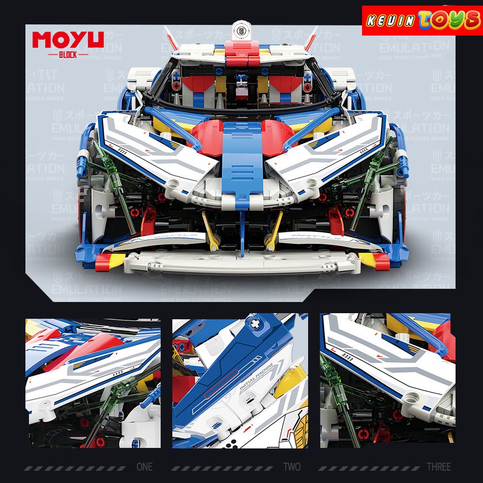 Đồ Chơi Lắp Ráp Xếp Hình Mô Hình Siêu Xe Pagani Huayra Roadster Điều Khiển Từ Xa RC No.MY88007A Với 2178 PCS