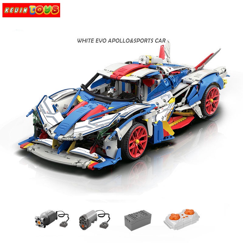 Đồ Chơi Lắp Ráp Xếp Hình Mô Hình Siêu Xe Pagani Huayra Roadster Điều Khiển Từ Xa RC No.MY88007A Với 2178 PCS