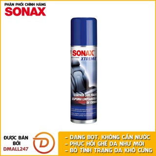 Chai xịt bọt làm sạch nhanh và dưỡng ghế da chuyên dụng Sonax 289100 250ml - Không cần nước