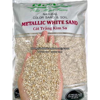 1KG CÁT TRẮNG KIM SA HẠT LỚN SIÊU ĐẸP -  TRẢI NỀN ĐƯỜNG ĐI TRANG TRÍ BỂ CÁ HỒ THỦY SINH