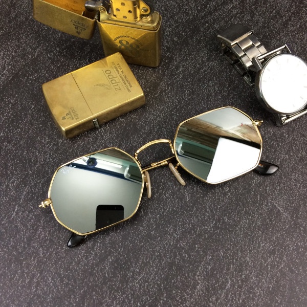 Kính Mát Rayban Mắt Thủy Tinh Mặt Phẳng Siêu Vintage Cổ Điển Unisex Thời Trang