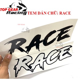 Tem race dán sticker xe máy ô tô trang trí