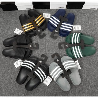 Dép nam quai ngang đúc nguyên khối adidas adilette aqua 3 sọc full box, manis sport, dd20-23,28,56
