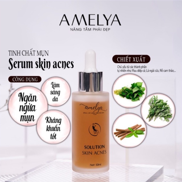Tinh chất Serum skin acnes chính hãng Amelya 50ml