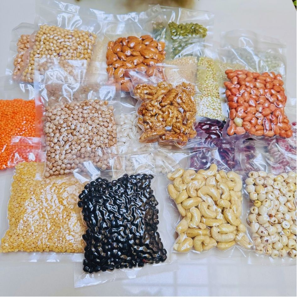 [TẶNG SỔ TAY] 100g Các loại hạt dinh dưỡng, hạt đậu hữu cơ làm ngũ cốc dinh dưỡng, nấu sữa hạt, nấu đồ ăn dặm cho bé