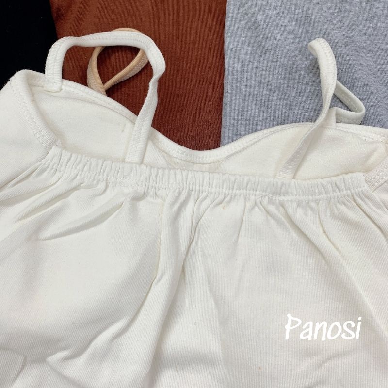 Áo 2 dây nữ có mút đệm chất zip cao cấp PANOSI - A156