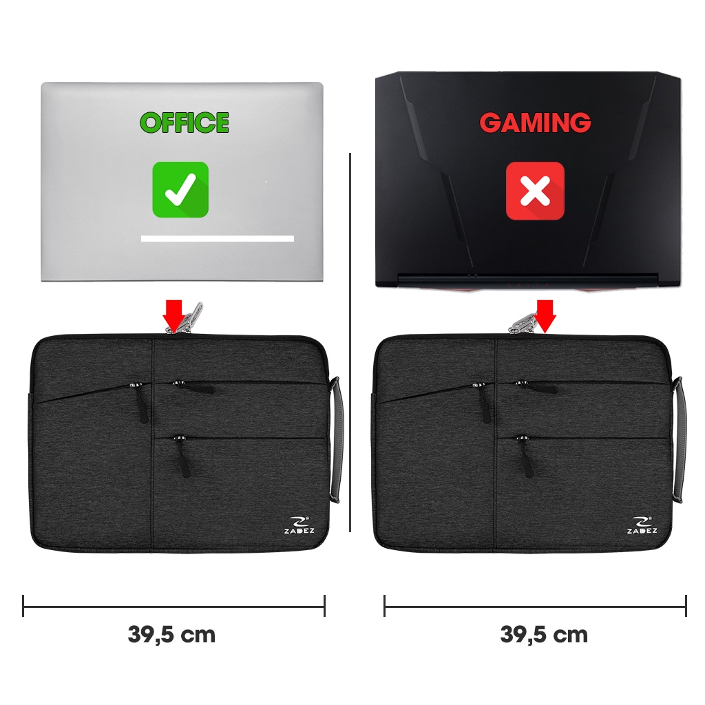 Túi Chống Sốc Laptop Vải Oxford Cao Cấp ZADEZ ZLB-8523 15.6 inches