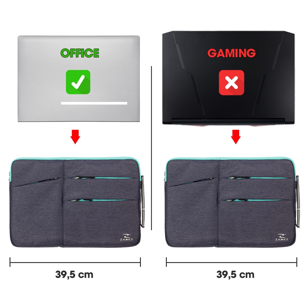 Túi Chống Sốc Laptop Vải Oxford Cao Cấp ZADEZ ZLB-8523 15.6 inches