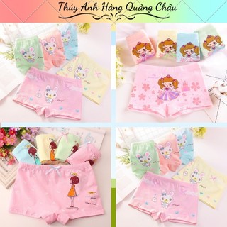 Set 4 quần chip cho bé gái, mẫu mới 2022, chất liệu cotton thoáng mát - Hàng Quảng Châu Cao Cấp(QC35)