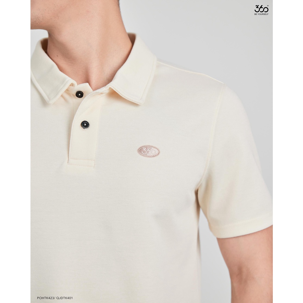 Áo polo nam ngắn tay logo ngực trẻ trung thương hiệu 360 Boutique chất liệu cao cấp - POHTK423