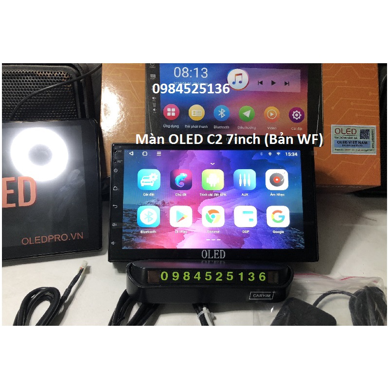 Màn hình Android bản WF nâng cấp v2 new 2023 7-inch phù hợp nhiều dòng xe trên thị trường.
