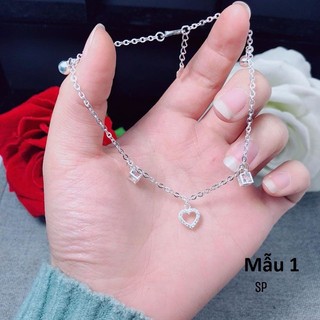 Lắc chân bạc sợi mảnh các mẫu MS81