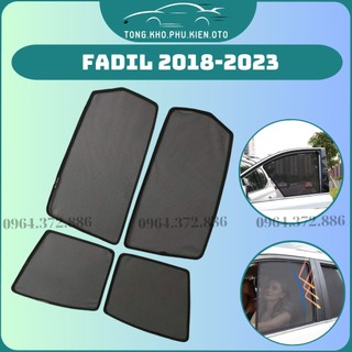 Rèm che nắng xe Vinfast Fadil- Bộ 4 tấm 4 cửa chắn nắng vừa khít form xe, nam châm hút mạnh