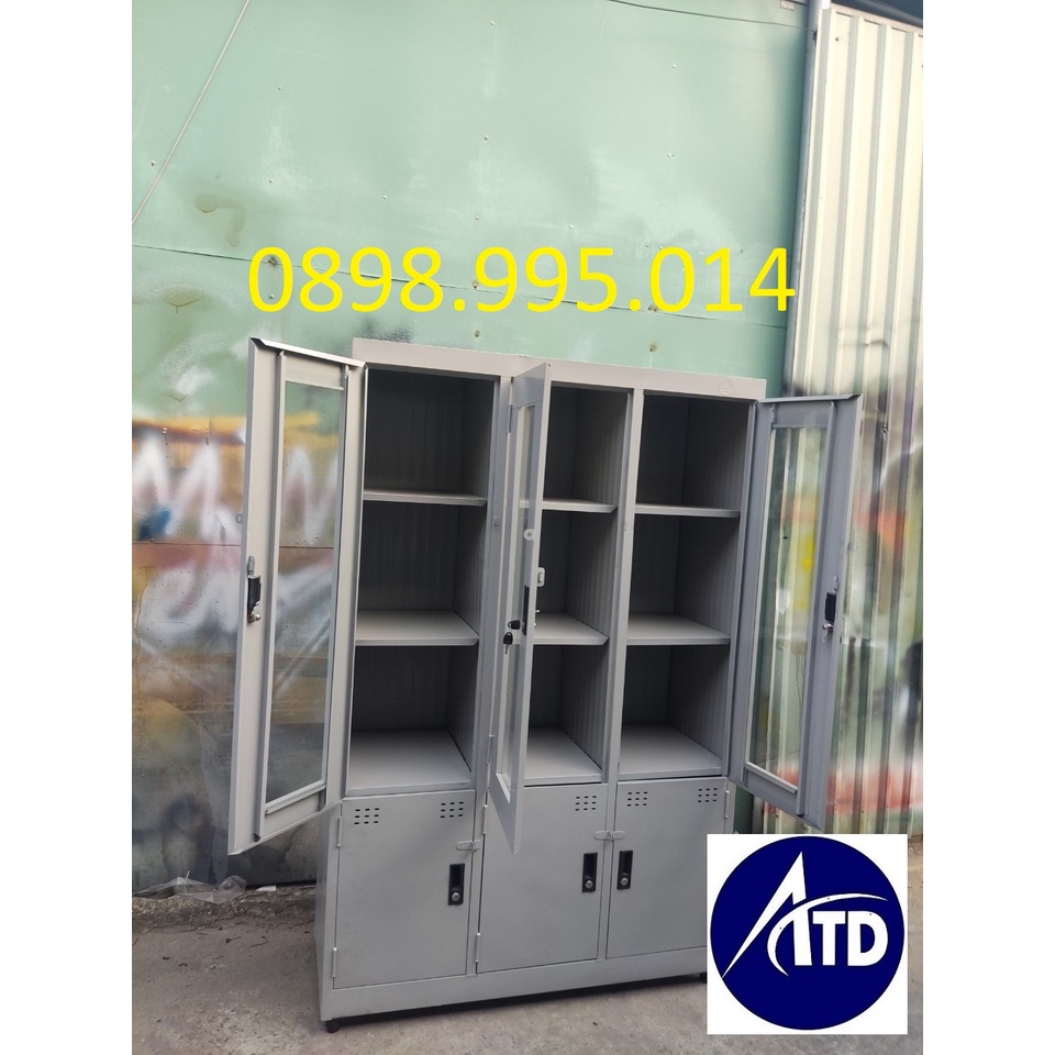TỦ SẮT HỒ SƠ 3 CÁNH SƠN TĨNH ĐIỆN CAO CẤP DÀNH CHO VĂN PHÒNG - TỦ HỒ SƠ VĂN PHÒNG ĐỰNG TÀI LIỆU GIÁ RẺ HÀNG CÓ SẴN HCM