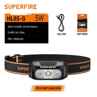 Đèn pin đội đầu supfire headlamp hl05-g
