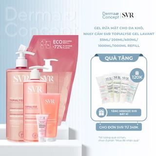 Gel rửa mặt cho da khô nhạy cảm SVR Topialyse Gel Lavant 55ml/ 200ml [NHẬP KHẨU CHÍNH HÃNG 100%]