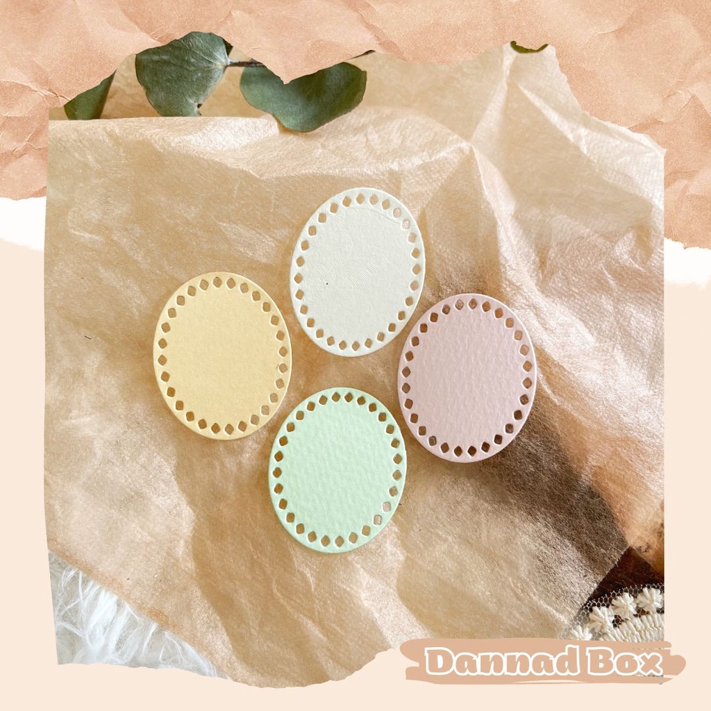 Set 10 Die Cut Paper Cutting Khung Tròn Mini Làm Scrapbook DIY