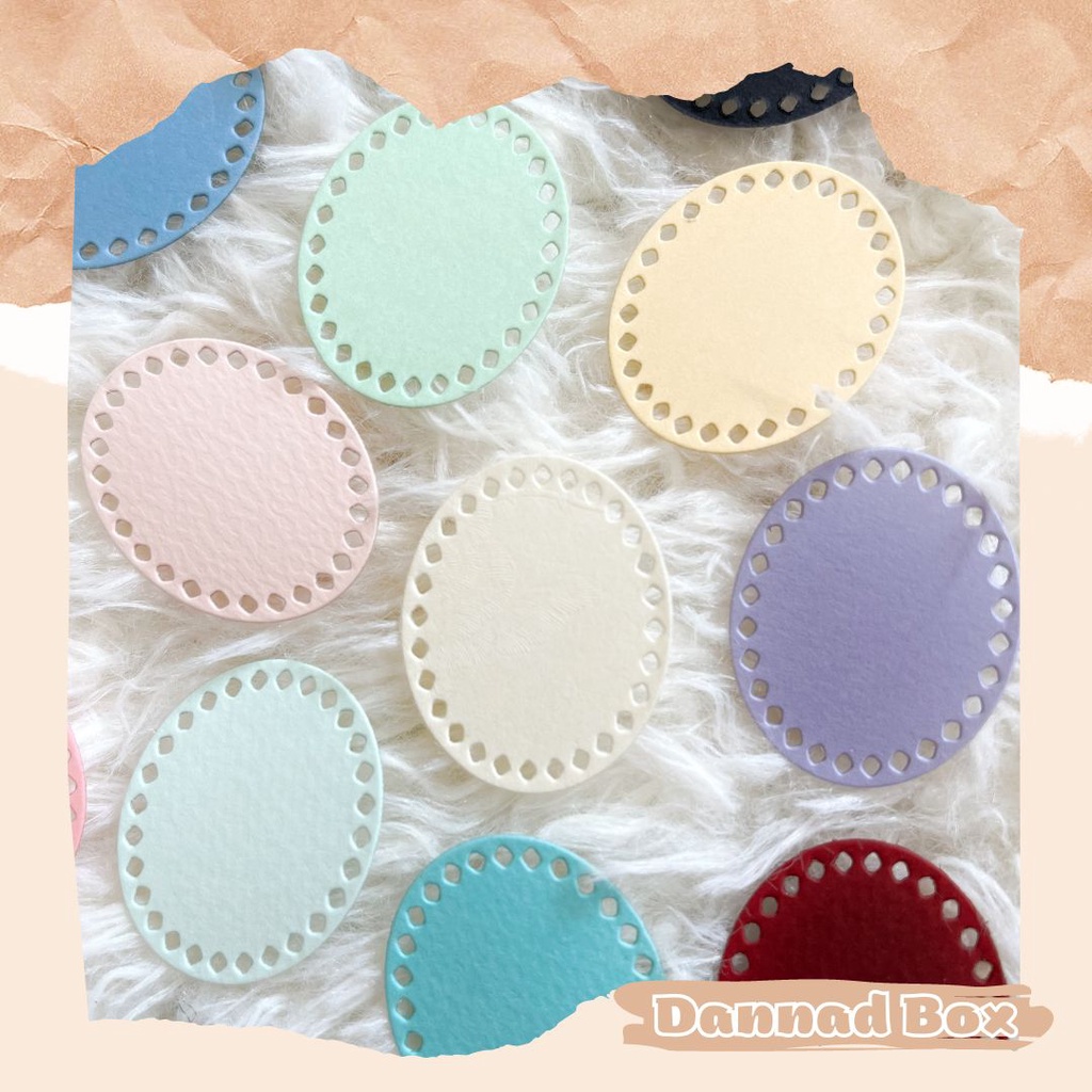Set 10 Die Cut Paper Cutting Khung Tròn Mini Làm Scrapbook DIY