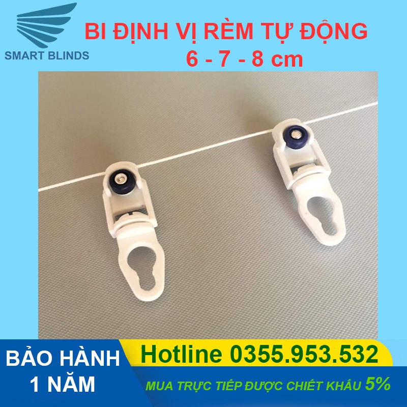 Bi chạy định vị 6-7-8 cm - Phụ kiện rèm tự động